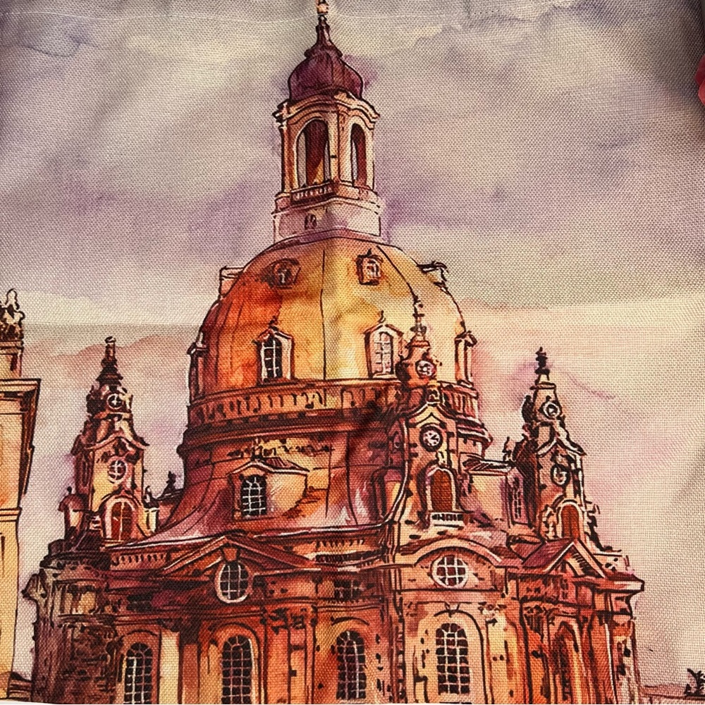 Eco-Friendly Dresden's Frauenkirche of Germany Folding Tote Bag - Picture 9 of 16